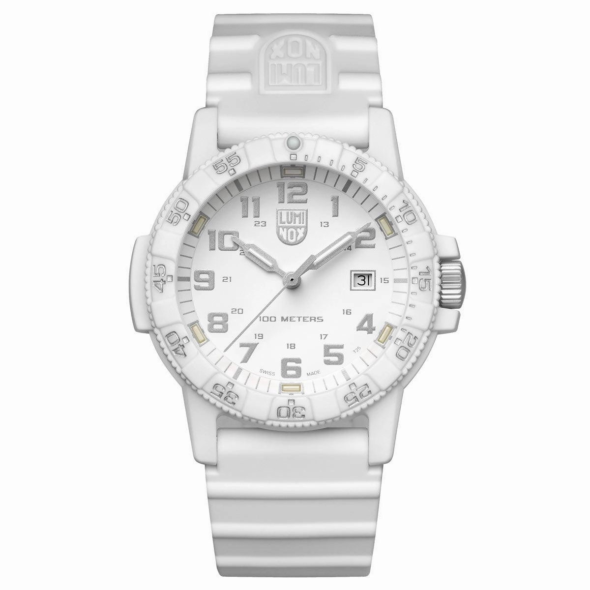 Luminox Men's Quartz Watch - Sea Turtle Giant 0320 Series White Dial Strap | 0327.WO