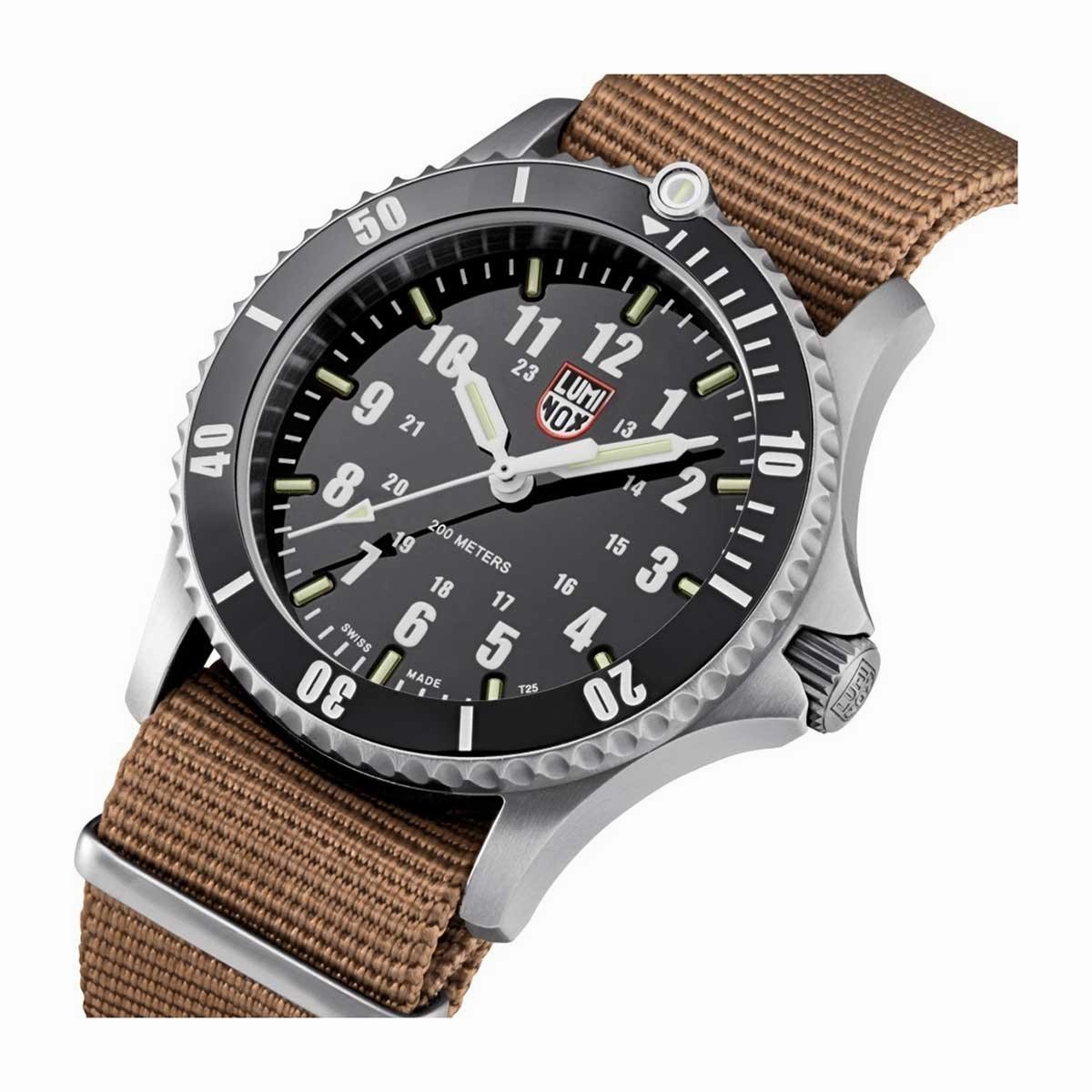 Luminox Men's Quartz Watch - Sport Timer 30th Anniversary Dark Brown Strap Dive | 0901.SET