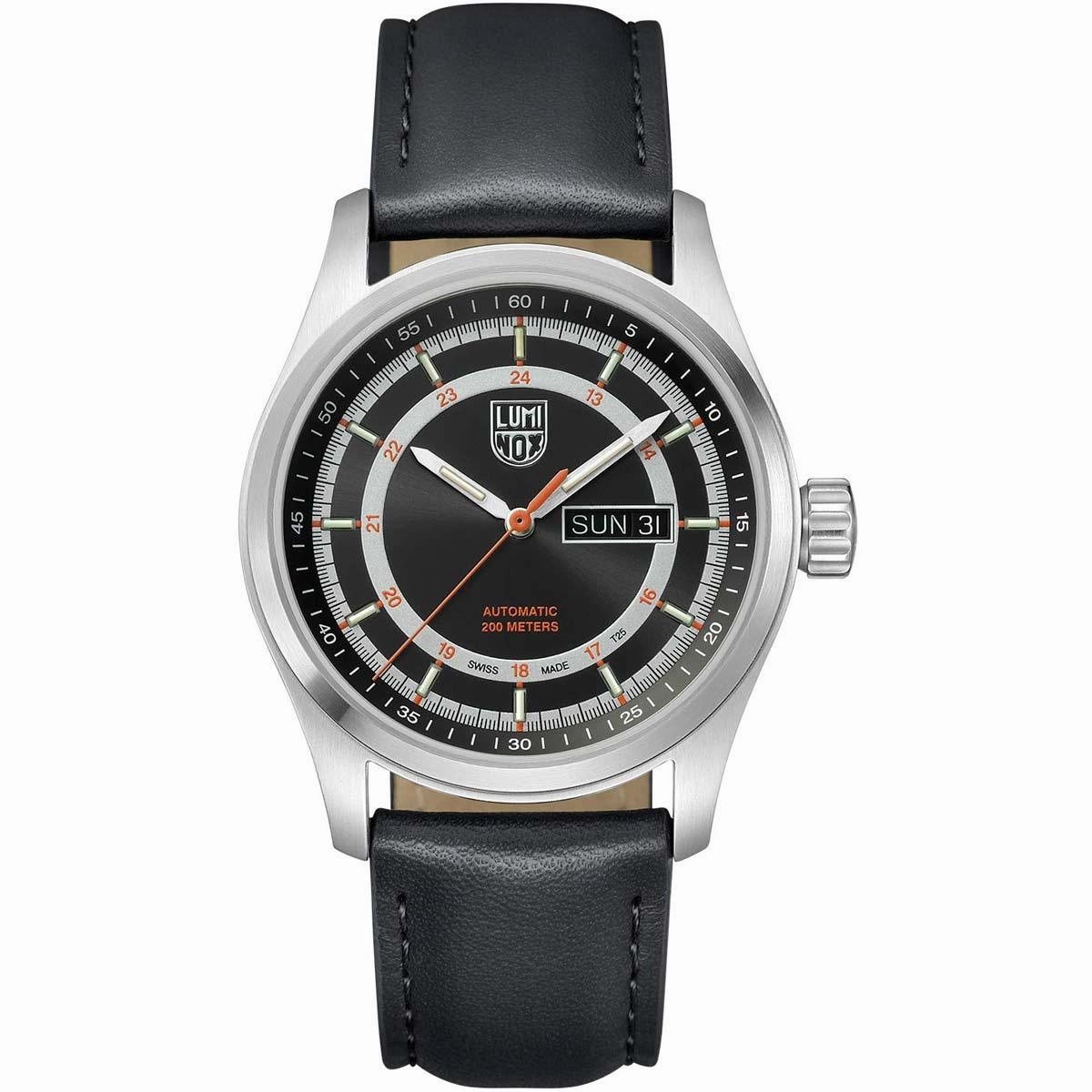 Luminox Men's Swiss Automatic Watch - Atacama Field Black and Silver Dial Strap | 1901
