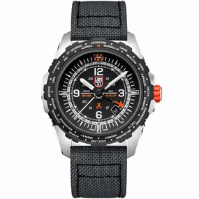 Luminox Men's Swiss Quartz Watch - Bear Grylls Survival Air GMT Black Strap | 3761