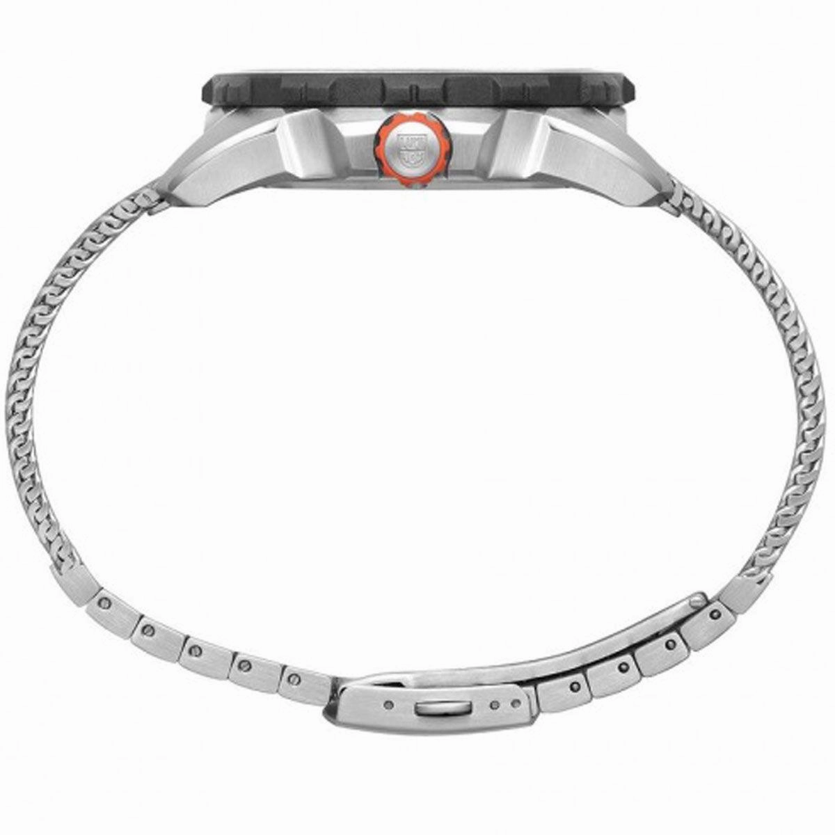 Luminox Men's Swiss Quartz Watch - Bear Grylls Survival Air GMT Silver Bracelet | 3762