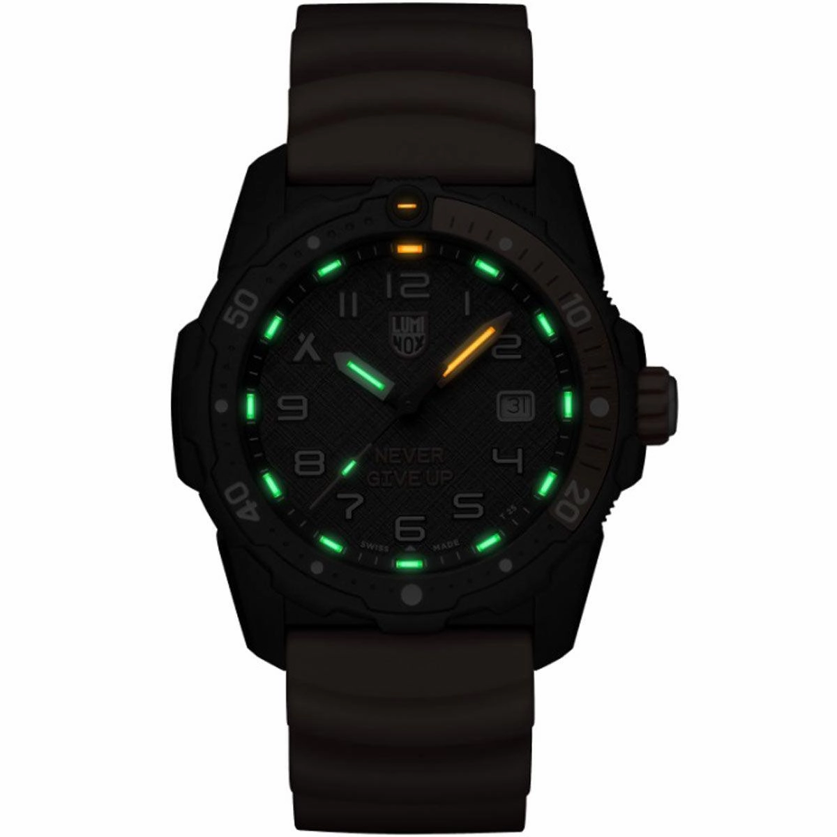 Luminox Men's Swiss Quartz Watch - Bear Grylls Survival Black Dial Strap | 3729.NGU