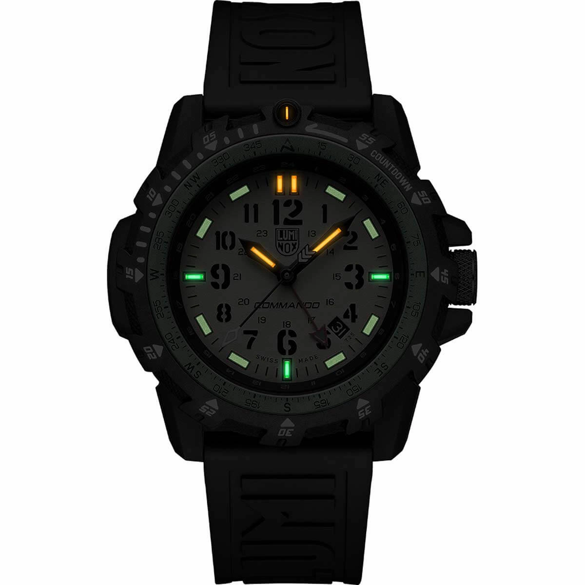 Luminox Men's Swiss Quartz Watch - Commando Raider Beige Dial Black Strap | 3321