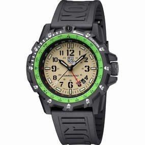 Luminox Men's Swiss Quartz Watch - Commando Raider Beige Dial Black Strap | 3321