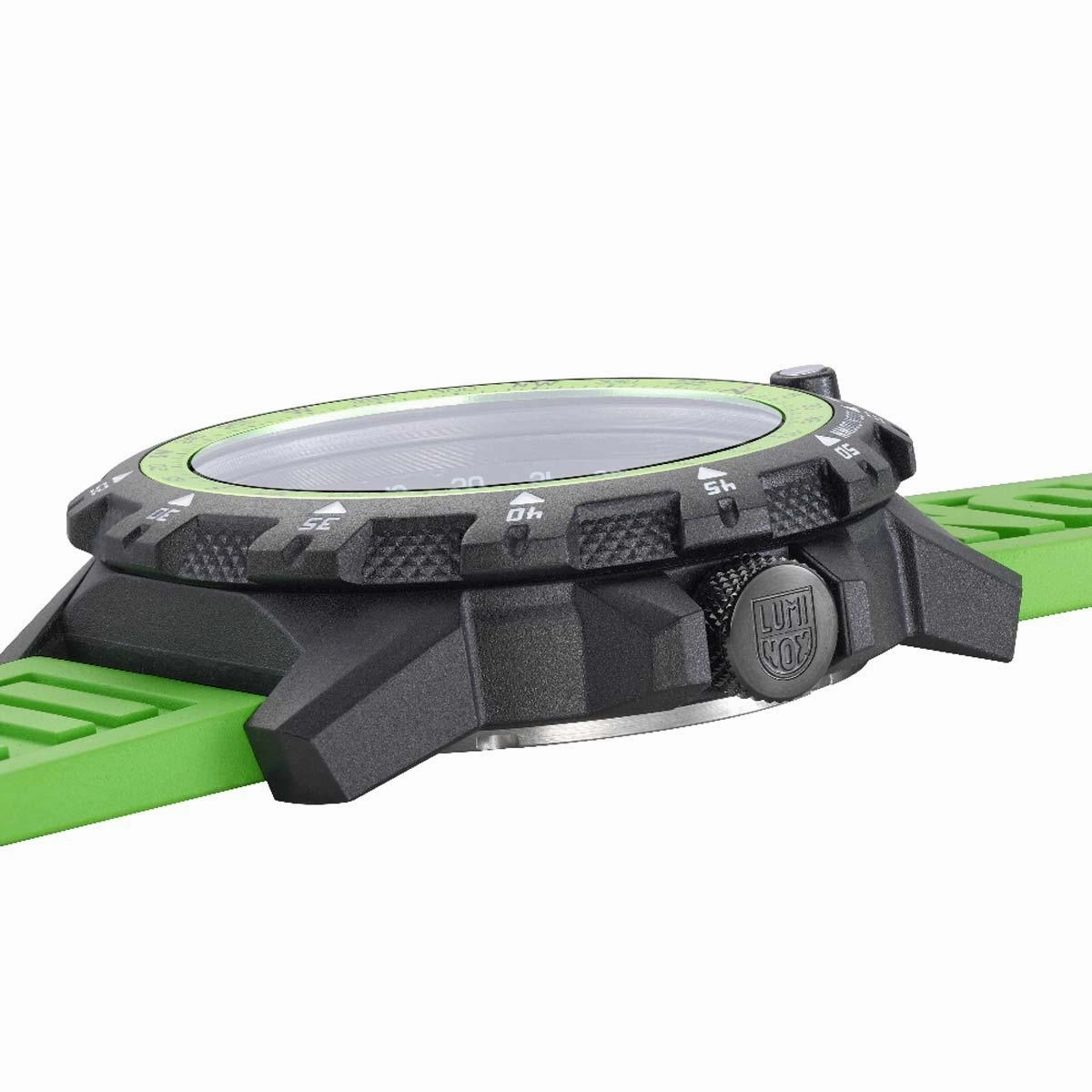 Luminox Men's Swiss Quartz Watch - Commando Raider Compass Green Rubber Strap | 3337