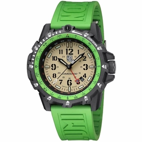 Luminox Men's Swiss Quartz Watch - Commando Raider Compass Green Rubber Strap | 3337