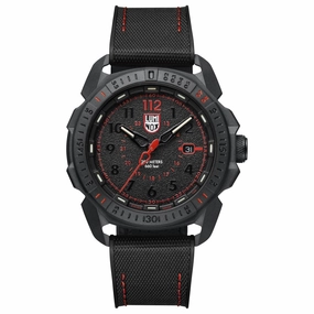 Luminox Men's Swiss Quartz Watch - Ice-Sar Arctic Black Dial Rubber Strap | 1002
