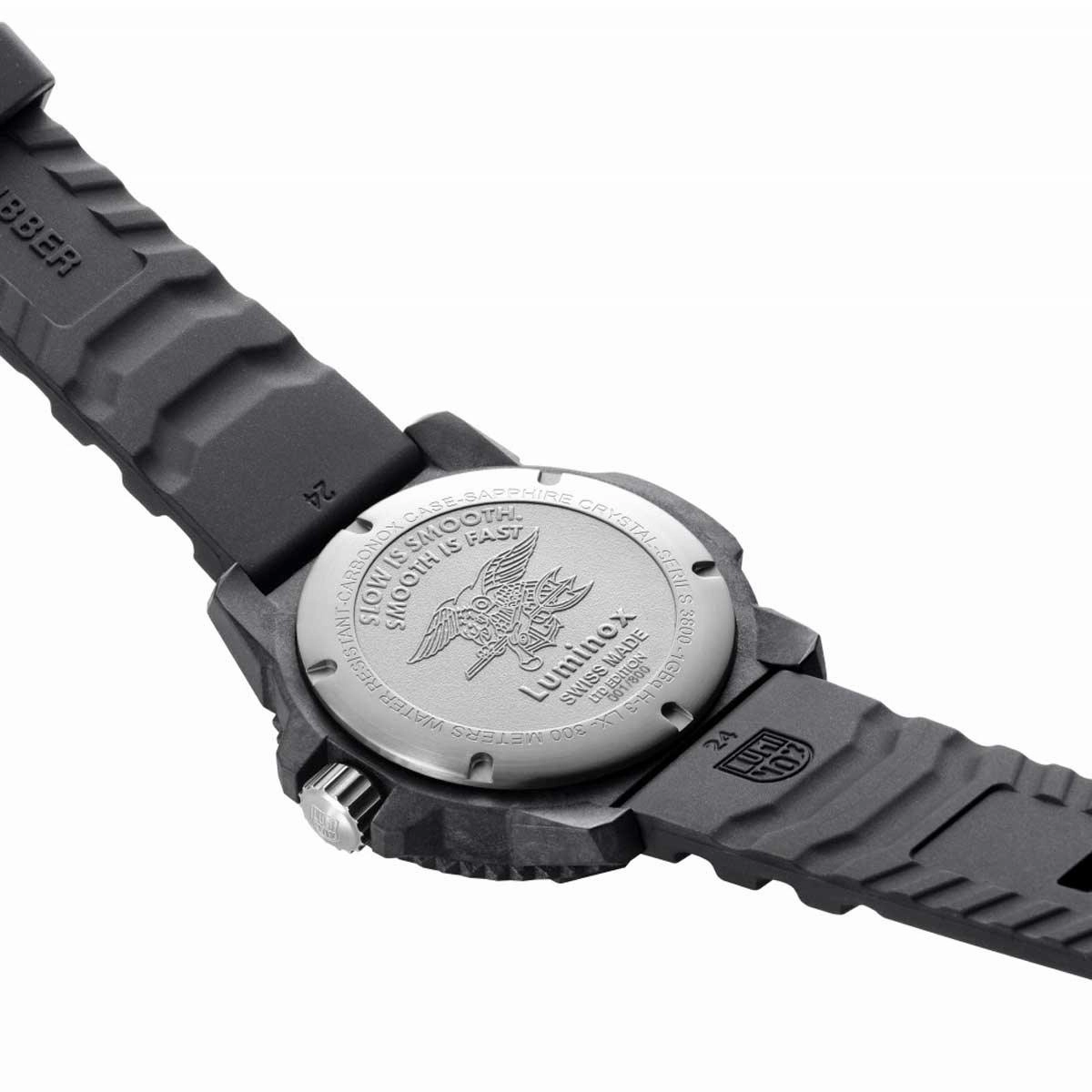 Luminox Men's Swiss Quartz Watch - Master Carbon Seal dark grey strap | 3801.SIS.SET