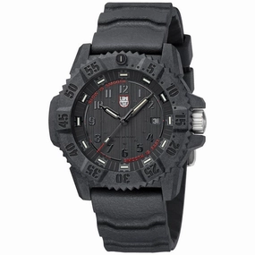 Luminox Men's Swiss Quartz Watch - Master Carbon Seal dark grey strap | 3801.SIS.SET