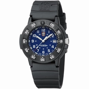 Luminox Men's Swiss Quartz Watch - Navy Seal Evo Blue Dial Rubber Strap | 3003.EVO