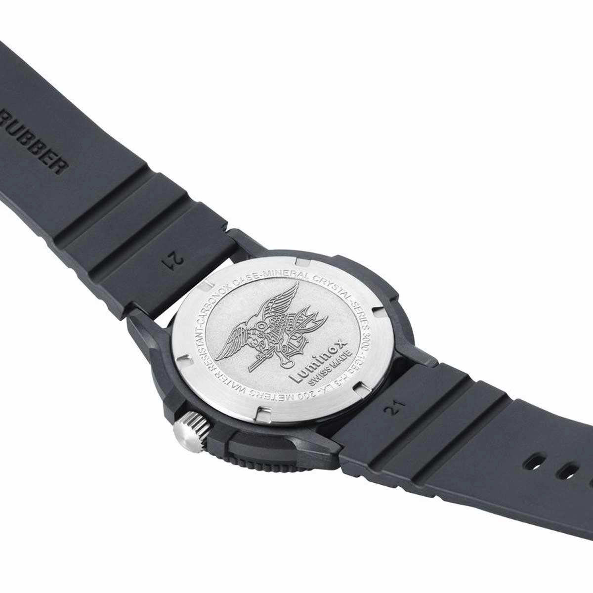 Luminox Men's Swiss Quartz Watch - Navy Seal Evo Blue Dial Rubber Strap | 3003.EVO