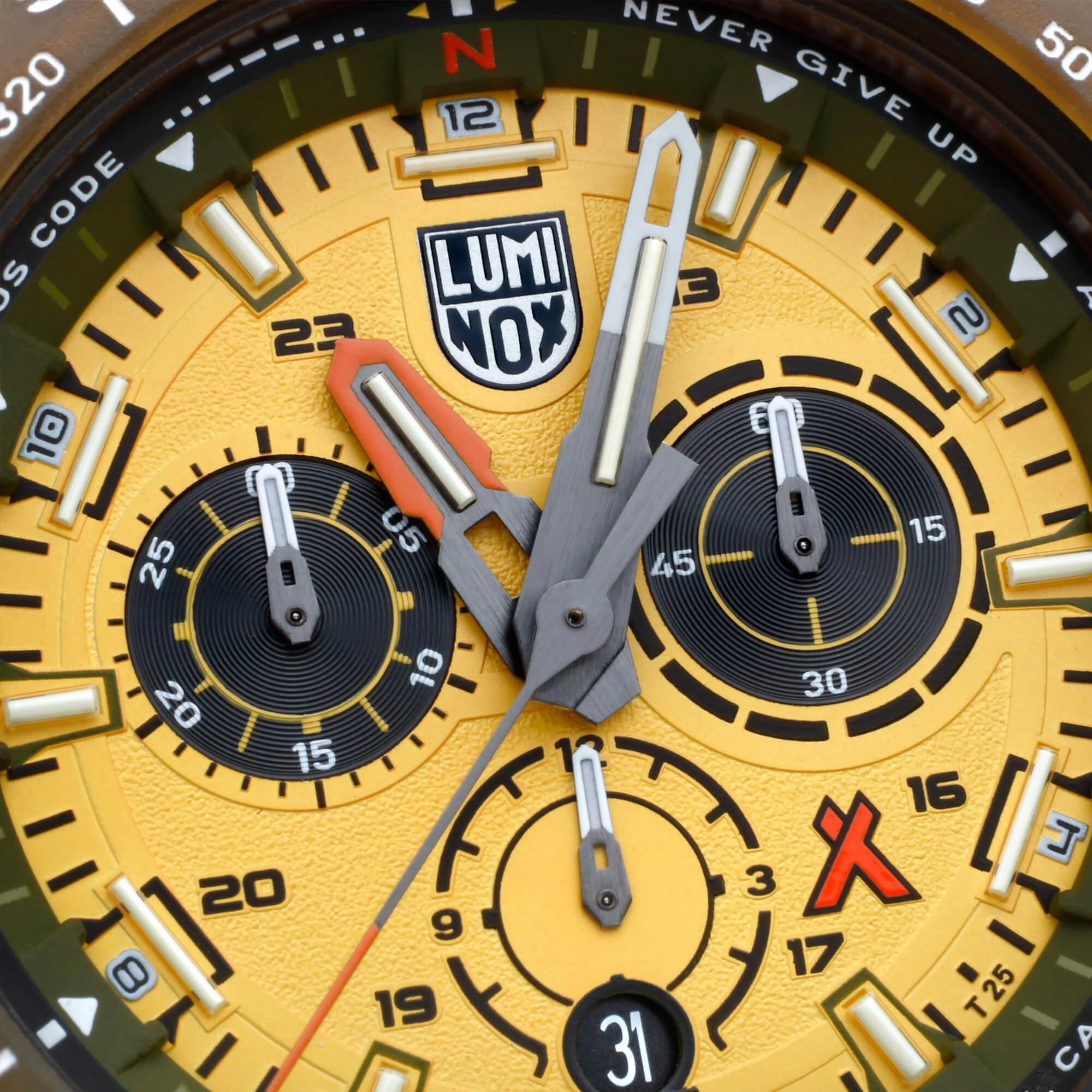 Luminox Men's Watch - Bear Grylls Chrono Rotating Bezel Yellow Strap | XB.3745.ECO