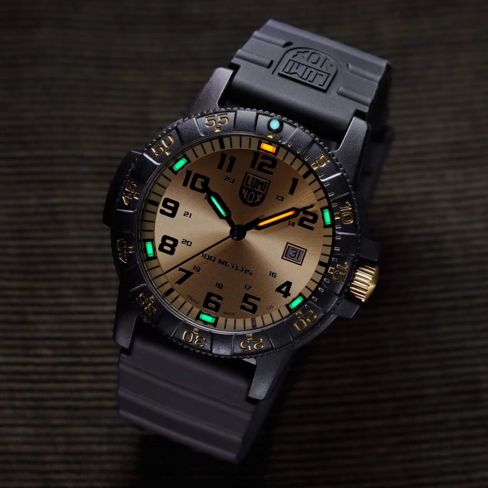 Luminox Men's Watch - Leatherback Sea Turtle Giant Black Rubber Strap | XS.0325.GP