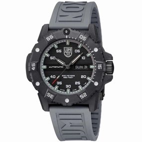 Luminox Men's Watch - Master Carbon Seal Automatic Black Dial Grey Strap | XS.3862