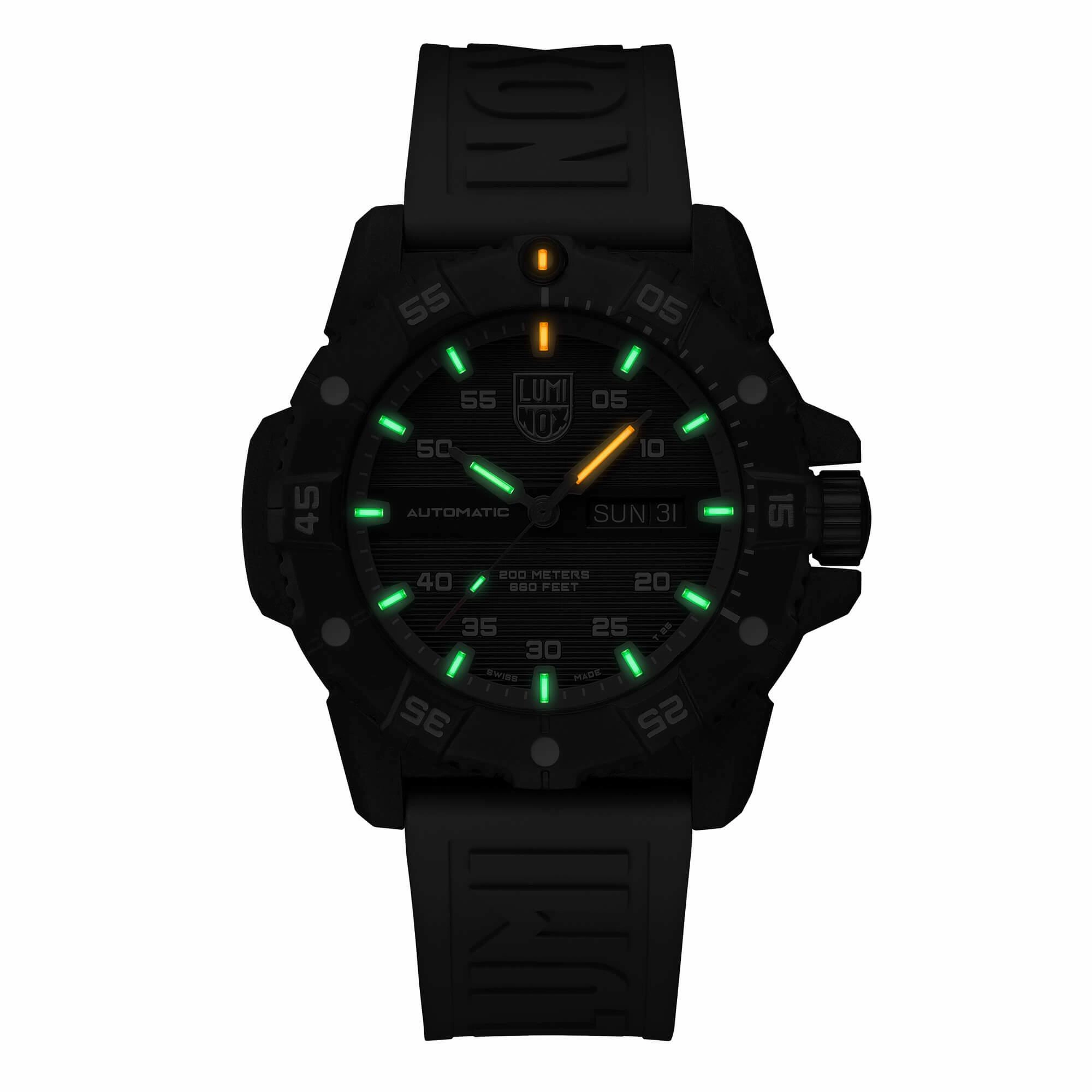 Luminox Men's Watch - Master Carbon Seal Automatic Black Dial Grey Strap | XS.3862