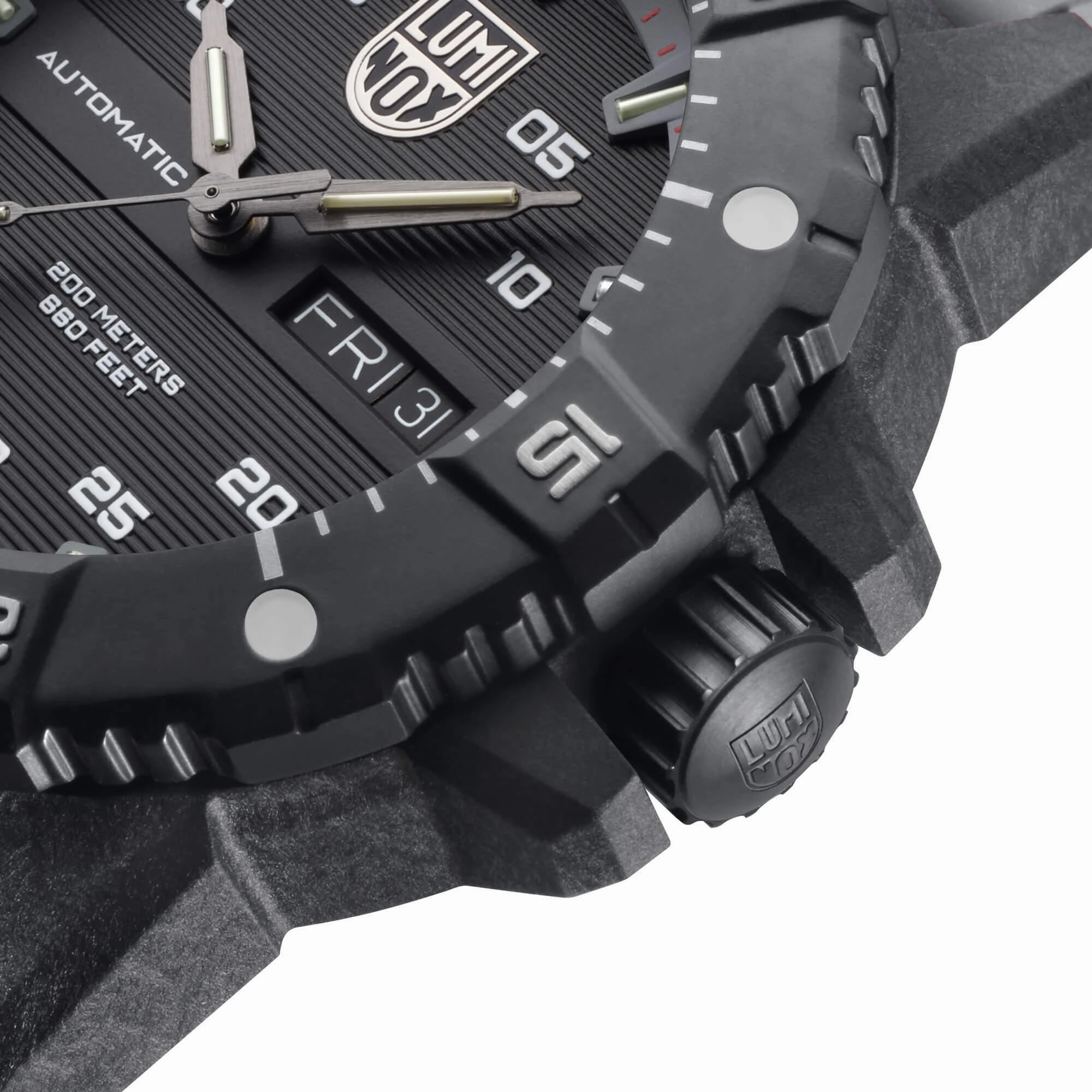 Luminox Men's Watch - Master Carbon Seal Automatic Black Dial Grey Strap | XS.3862
