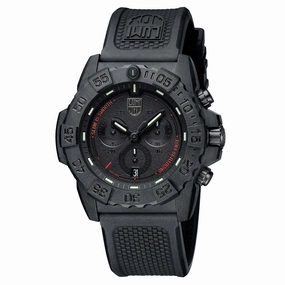 Luminox Men's Watch - Navy Seal Chronograph Military Black Dial Strap | XS.3581.SIS