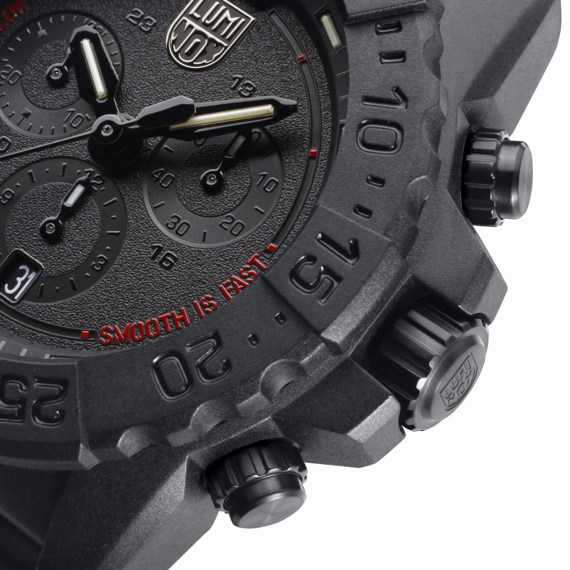 Luminox Men's Watch - Navy Seal Chronograph Military Black Dial Strap | XS.3581.SIS