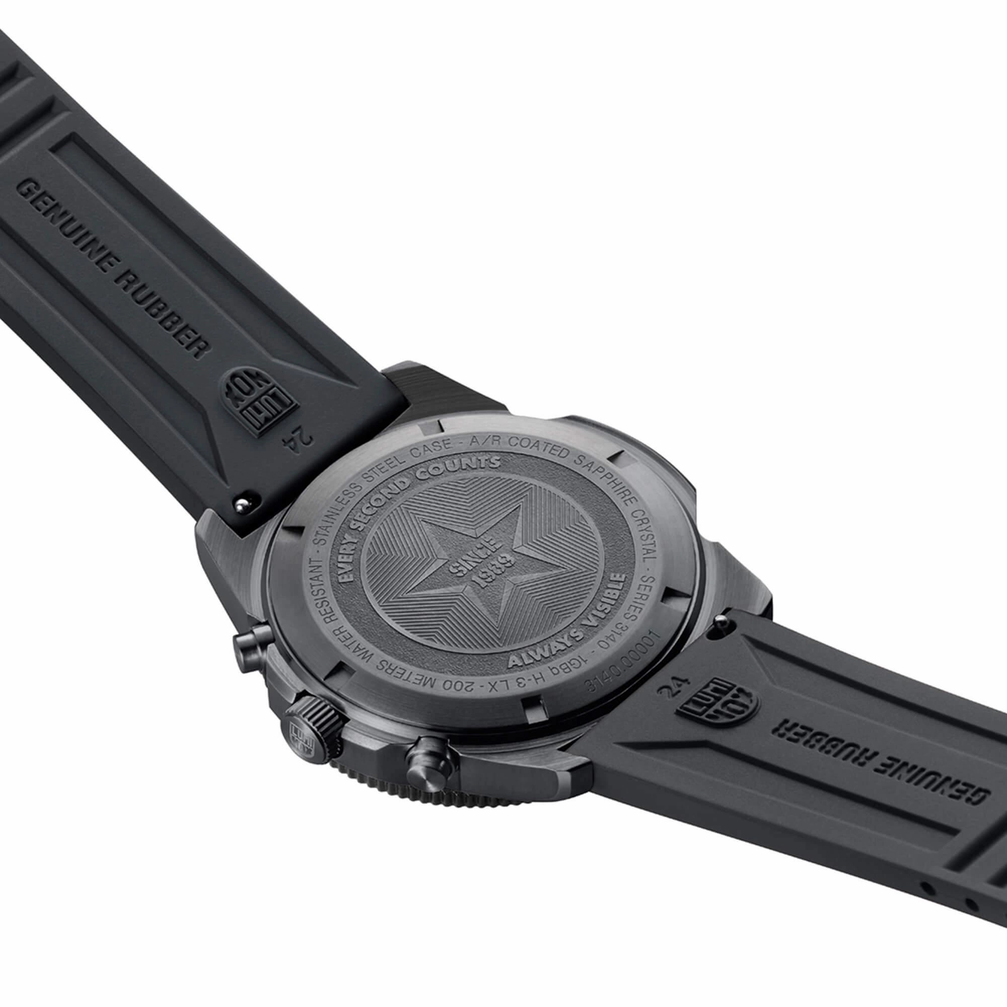 Luminox Men's Watch - Pacific Diver Chronograph Black Dial Rubber Strap | XS.3141.BO