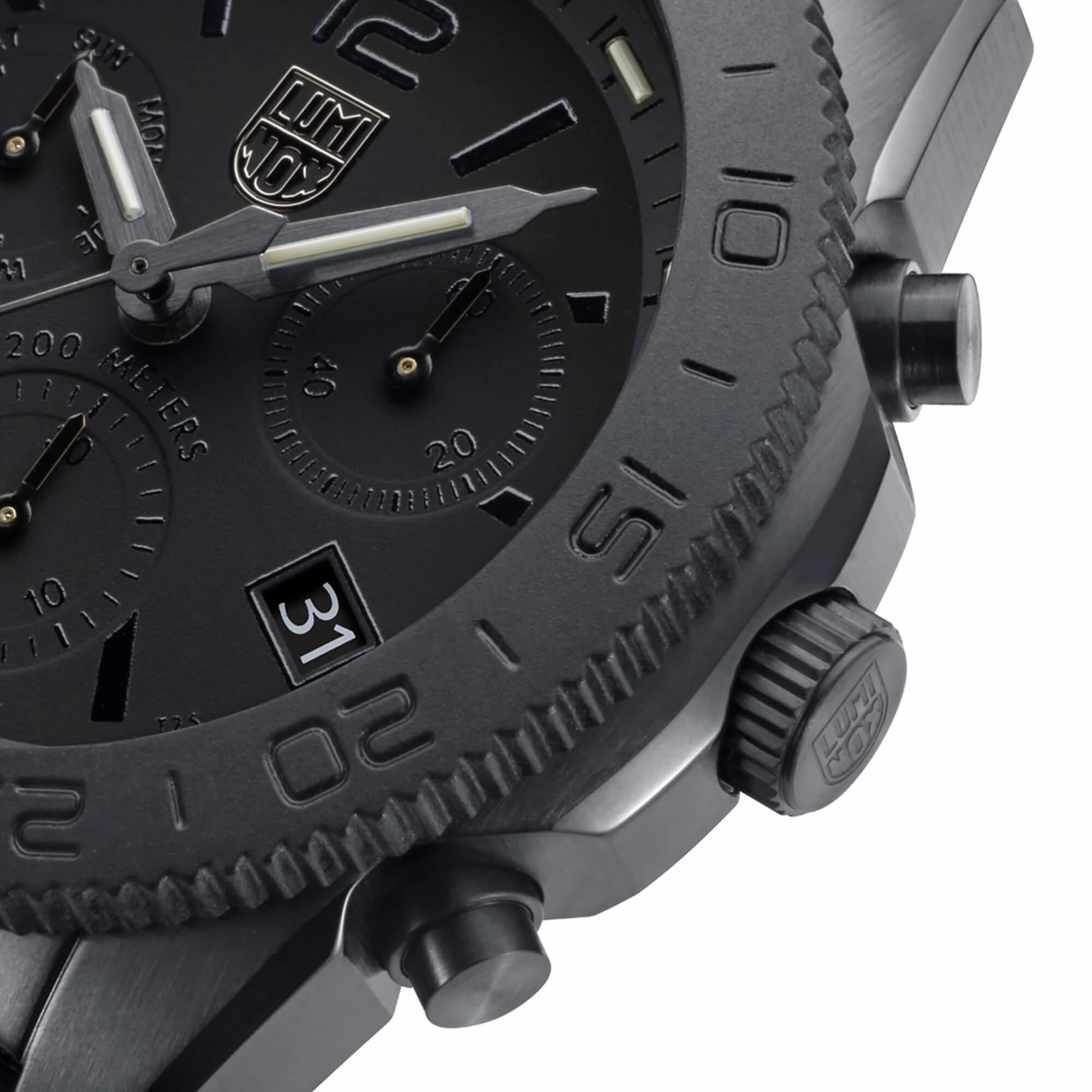 Luminox Men's Watch - Pacific Diver Chronograph Black Dial Rubber Strap | XS.3141.BO
