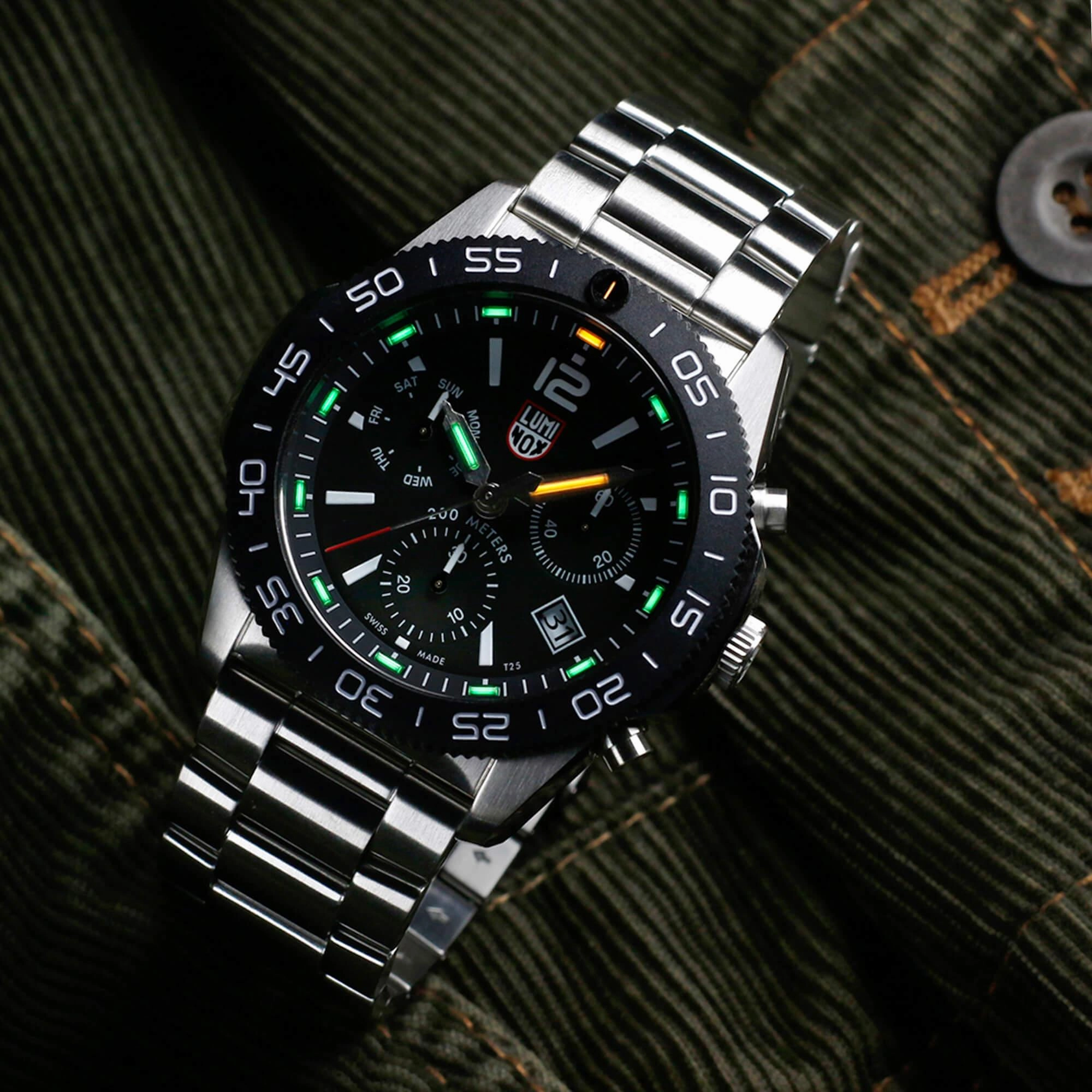 Luminox Men's Watch - Pacific Diver Chronograph Stainless Steel Bracelet | XS.3142