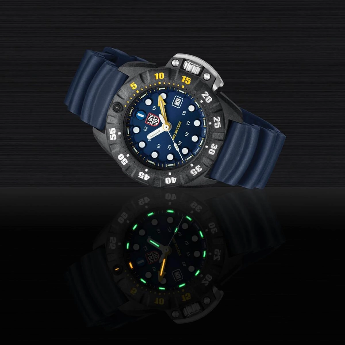 Luminox Men's Watch - Scott Cassell Deep Dive Swiss Quartz Blue Strap | 1553