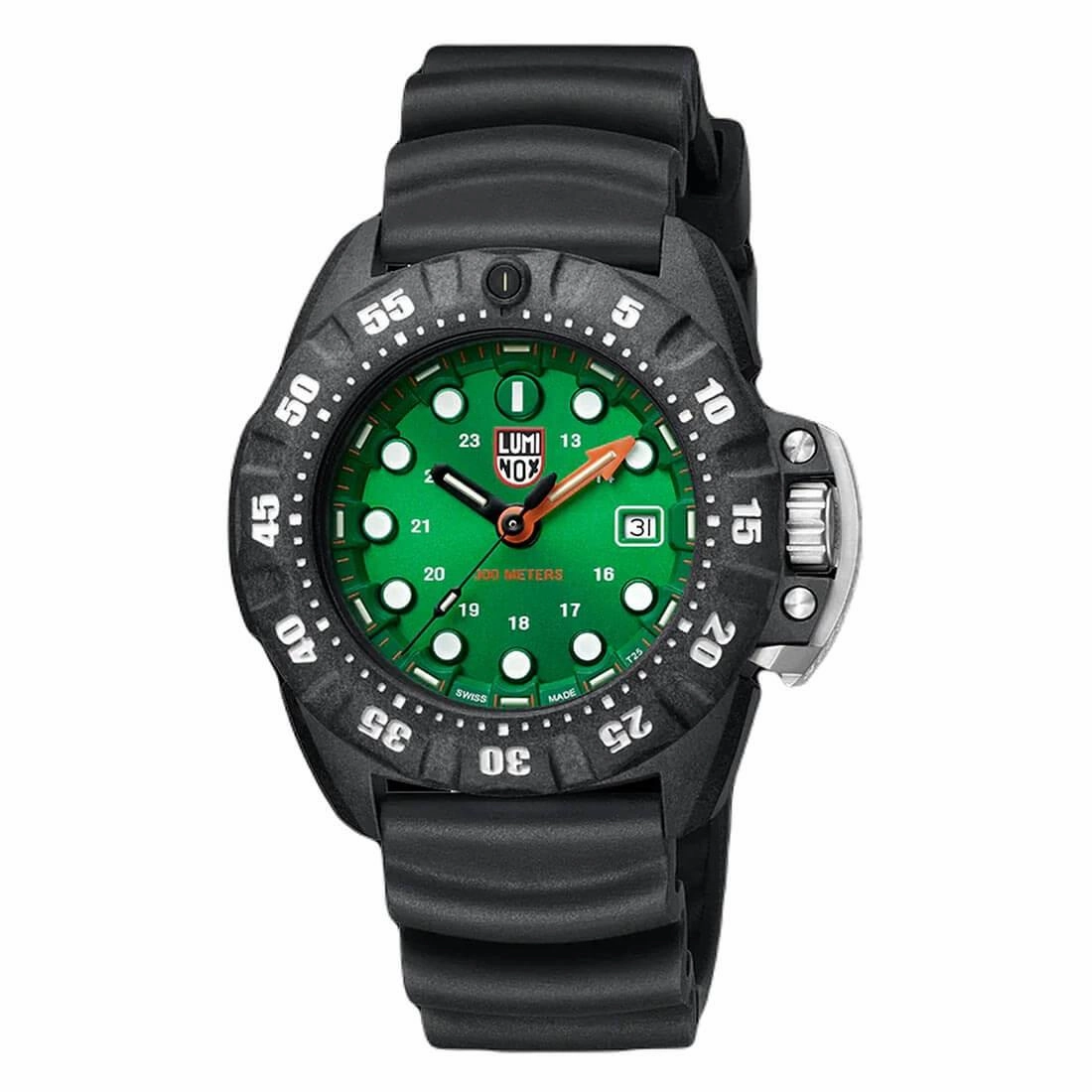 Luminox Men's Watch - Scott Cassell Deep Dive Swiss Quartz Green Dial | 1567