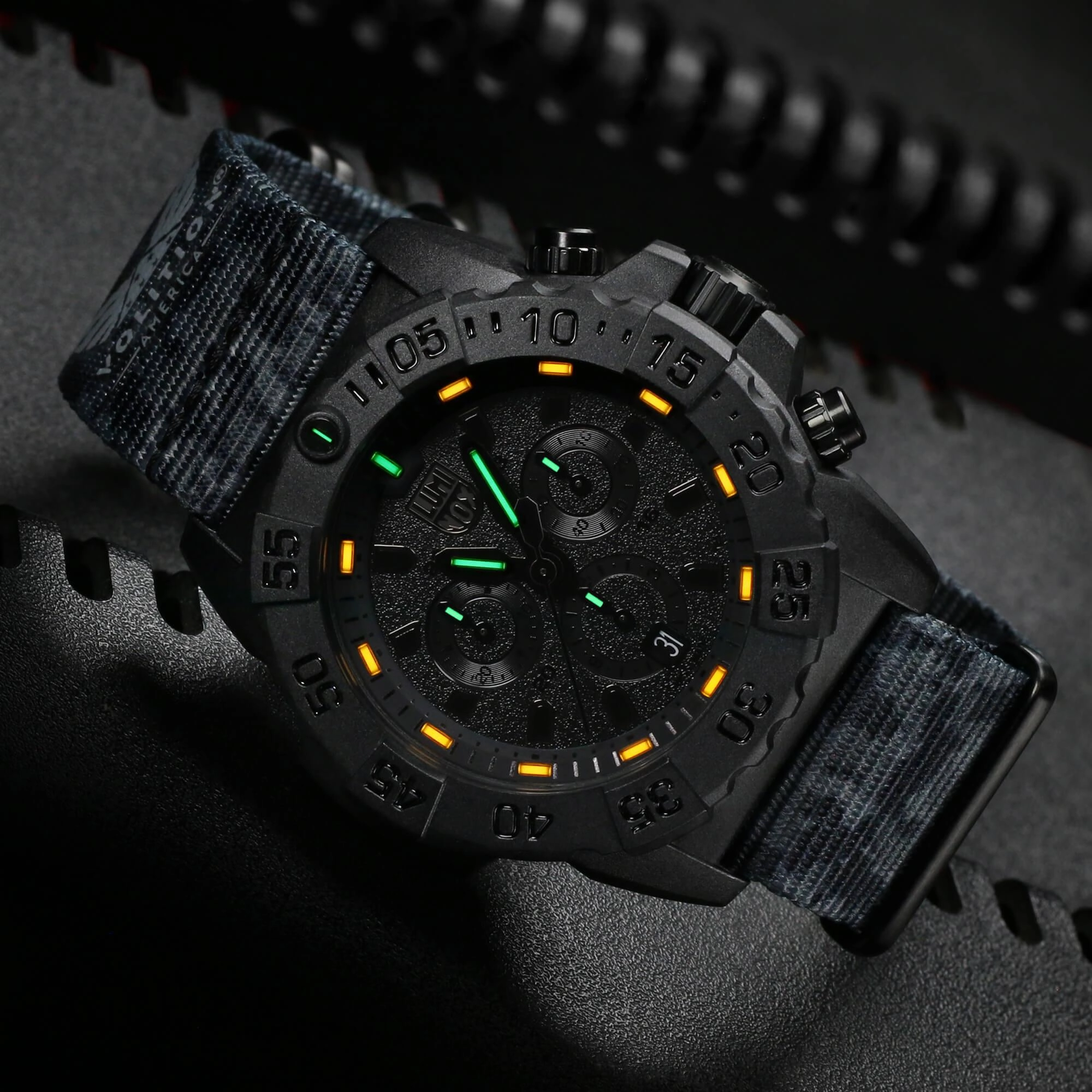 Luminox Men's Watch - X Volition Navy Seal Chronograph Nylon Strap | XS.3581.BO.VOL