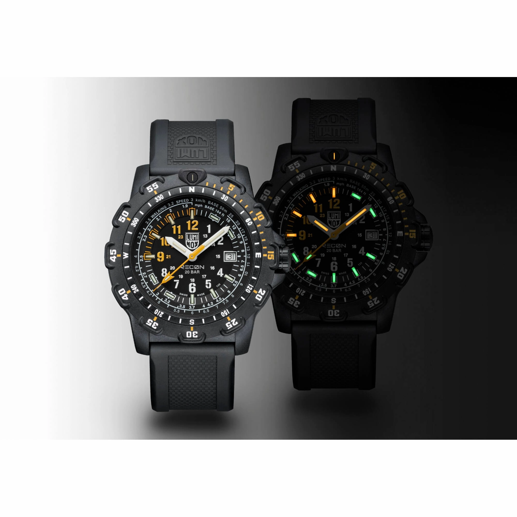 Luminox Men's Watch Set - Recon Point Man Rotating Bezel Black Strap | XL.8825.H.SET