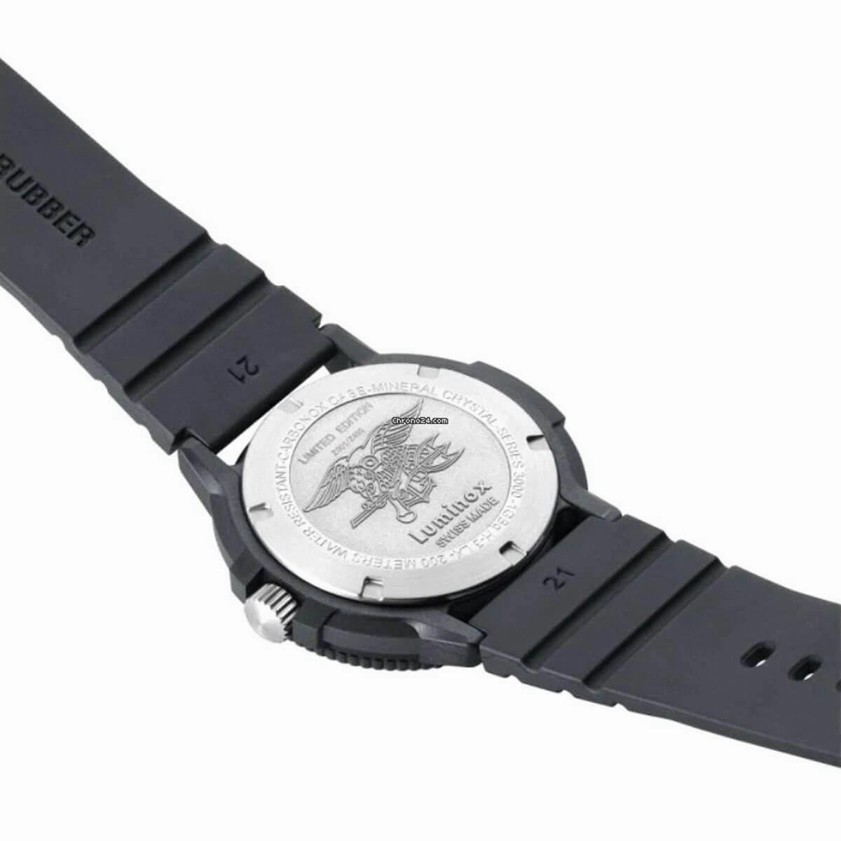 Luminox Men's Watch Set - Sea Navy Seal Black Dial Rubber Strap | 3001.EVO