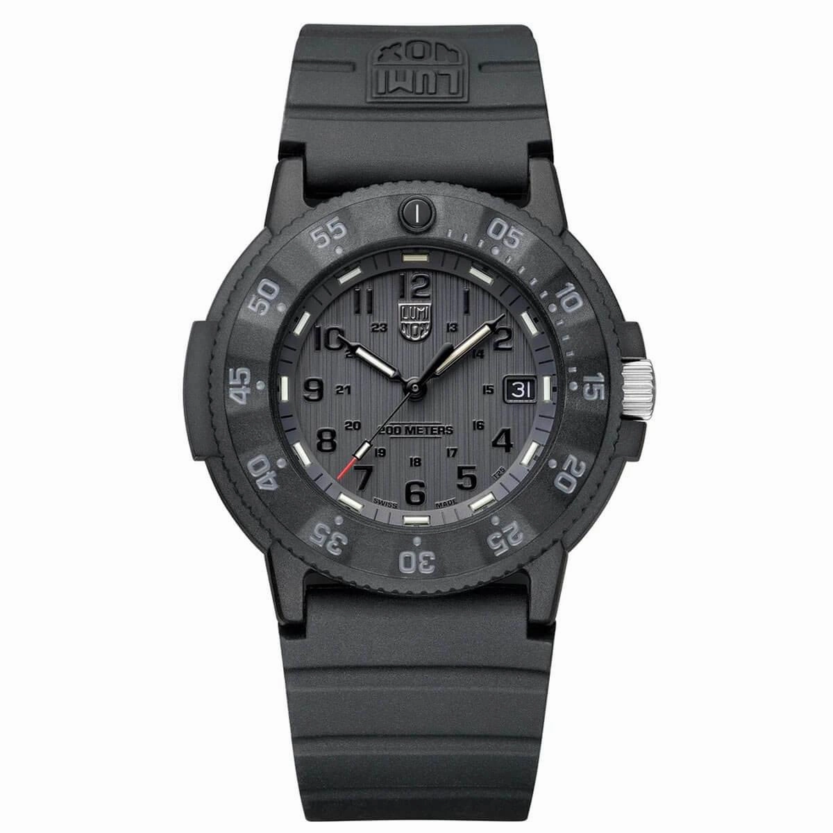 Luminox Men's Watch Set - Sea Navy Seal Black Dial Rubber Strap | 3001.EVO