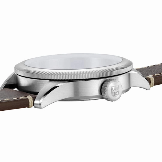 Luminox P38 Lightning Pilot Brown Leather Strap Men's Watch XA.9521
