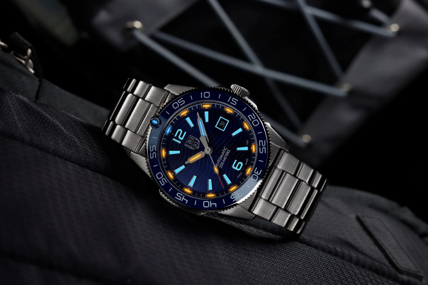 Luminox Pacific Diver Automatic Dive Blue Dial Stainless Steel Watch XS.3104