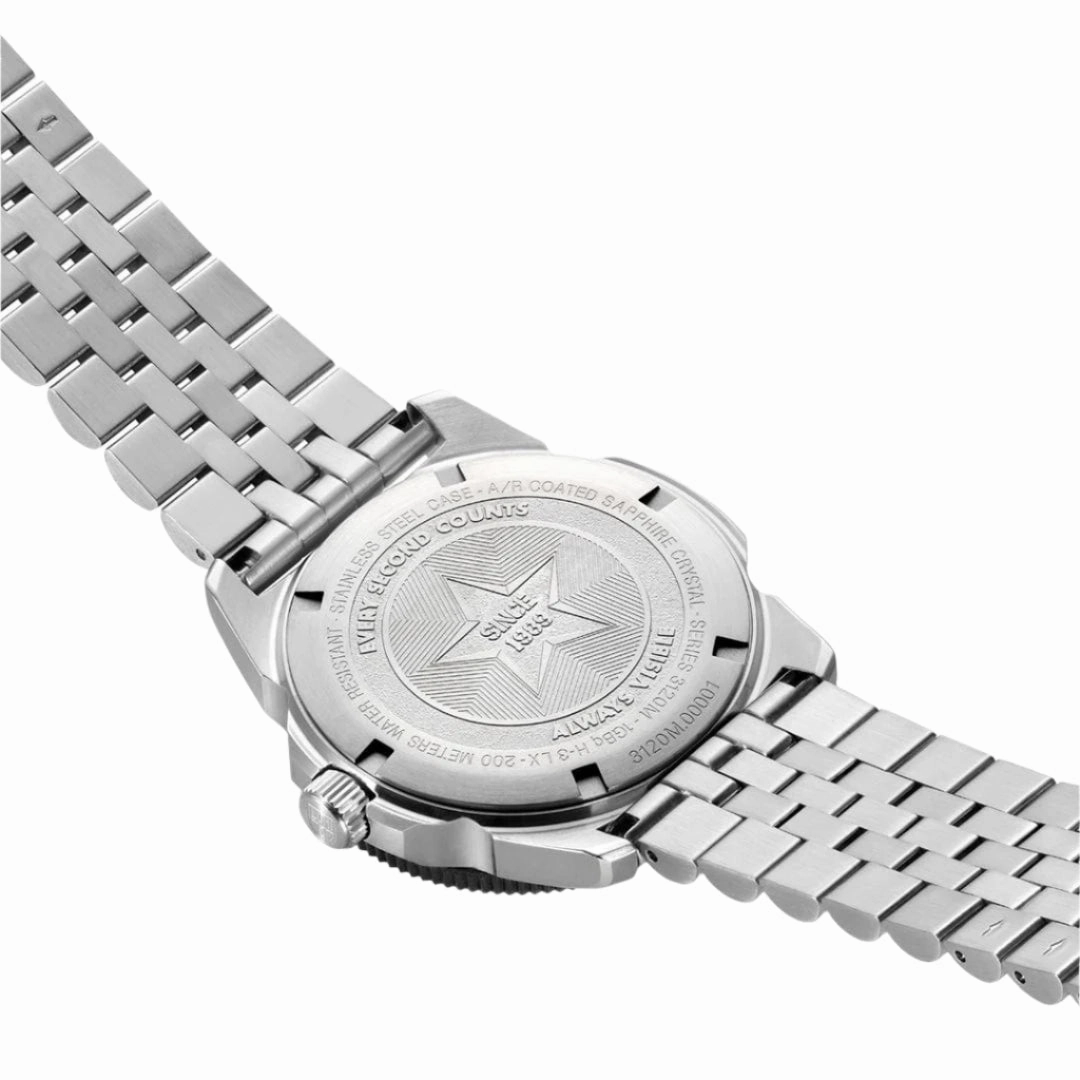 Luminox Pacific Diver Ripple Dive Black Dial Stainless Steel Watch XS.3122M.1