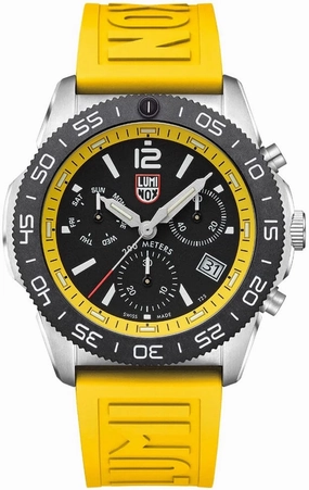 Luminox Sea Pacific Diver Chronograph 3140 Black Yellow Watch
