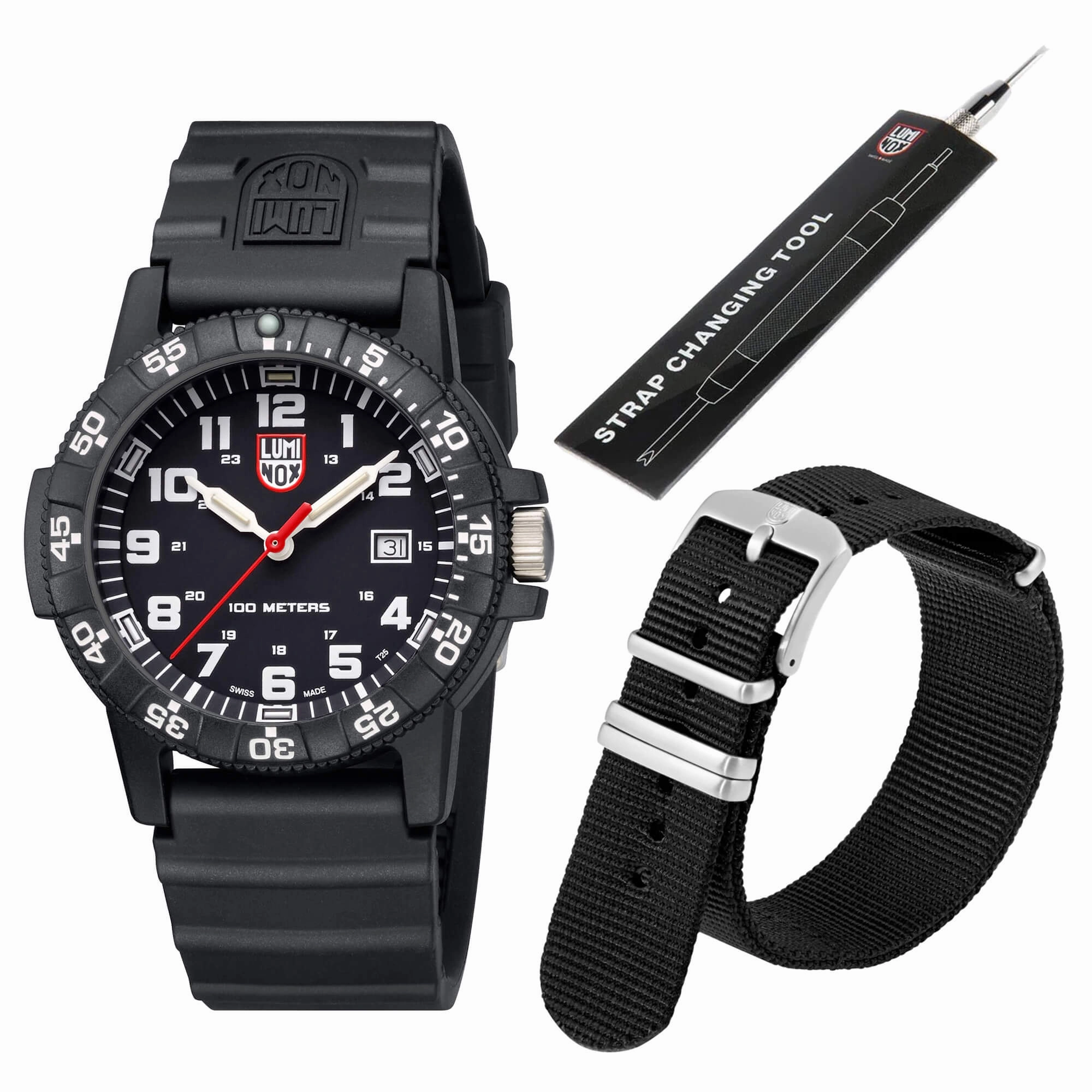 Luminox Sea Turtle Giant Men's Black Dial Watch Set | XS.0321.Z.SET