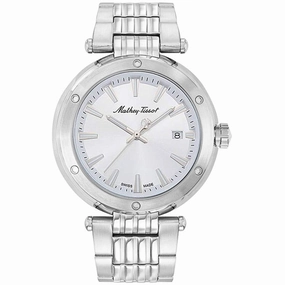 Mathey Tissot Men's Watch - Neptune Silver Dial Stainless Steel Bracelet | H912AI