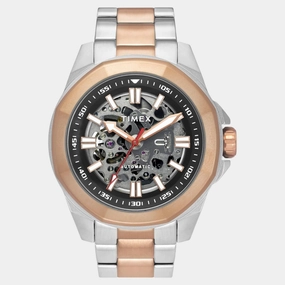 Men Automatic Black Dial Analog Stainless Steel Watch TWEG24102