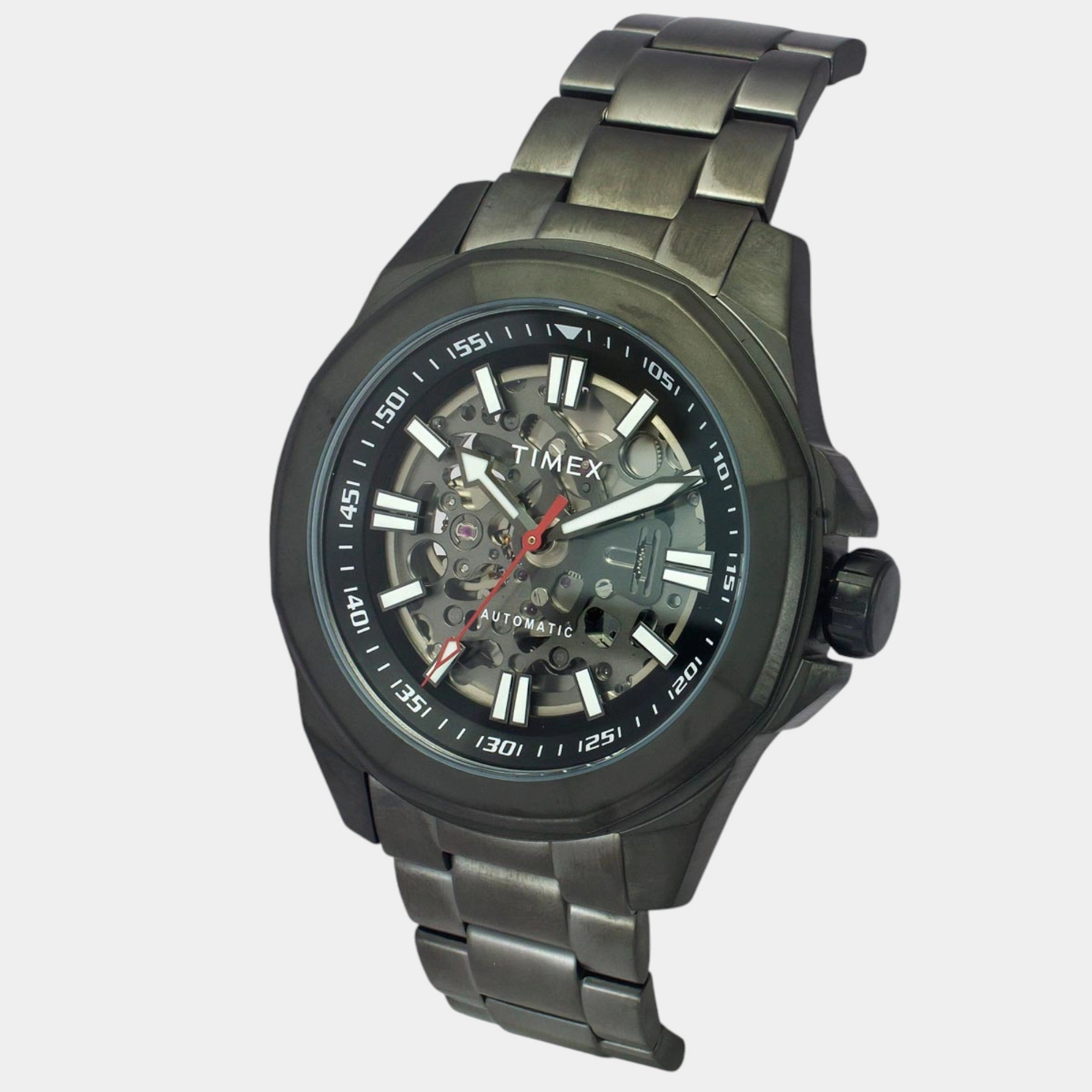 Men Automatic Black Dial Analog Stainless Steel Watch TWEG24103