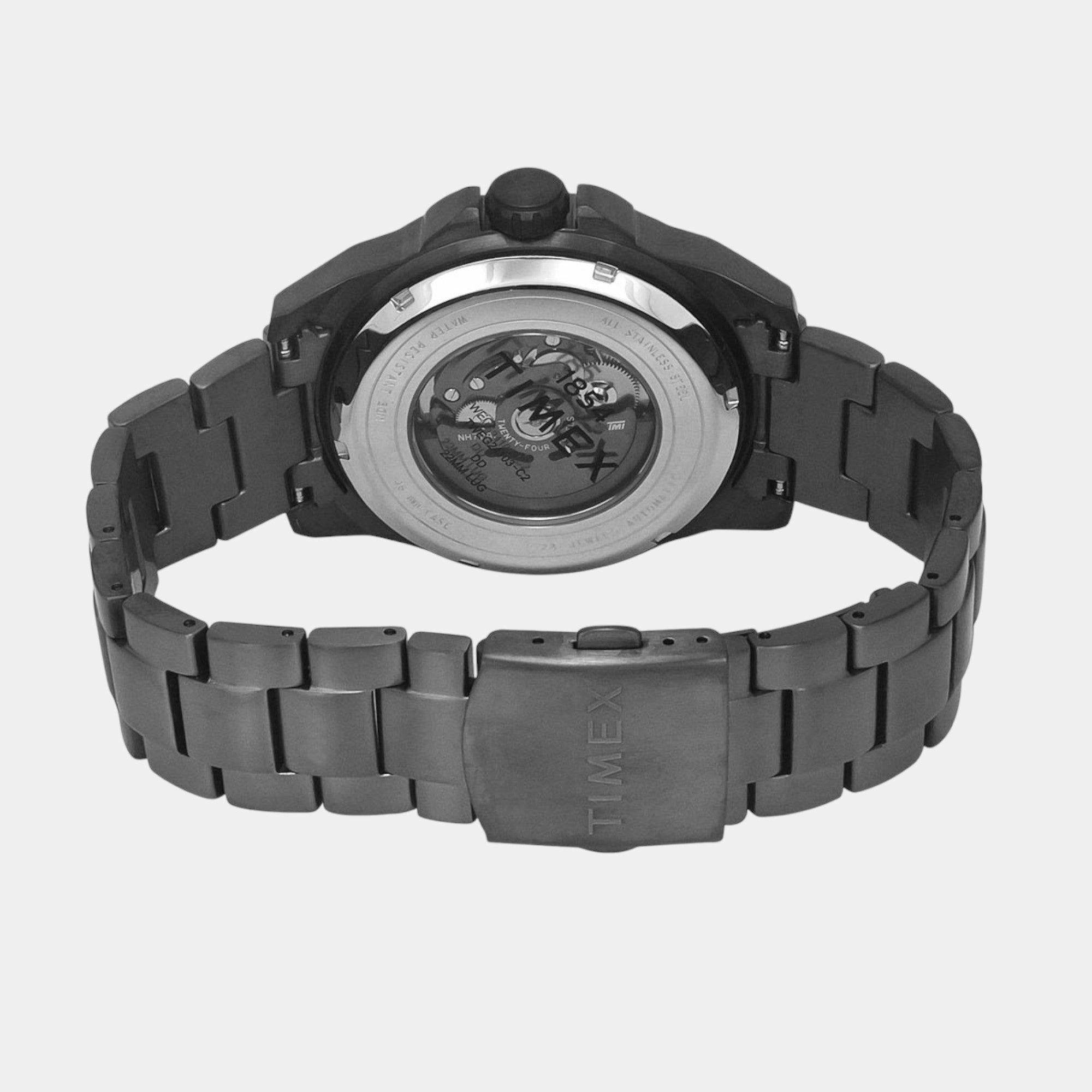 Men Automatic Black Dial Analog Stainless Steel Watch TWEG24103
