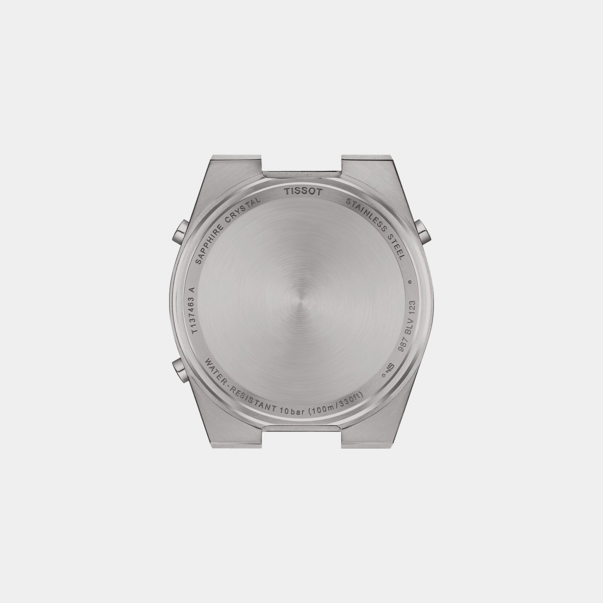 Men Black Digital Stainless Steel Watch T1374631105000