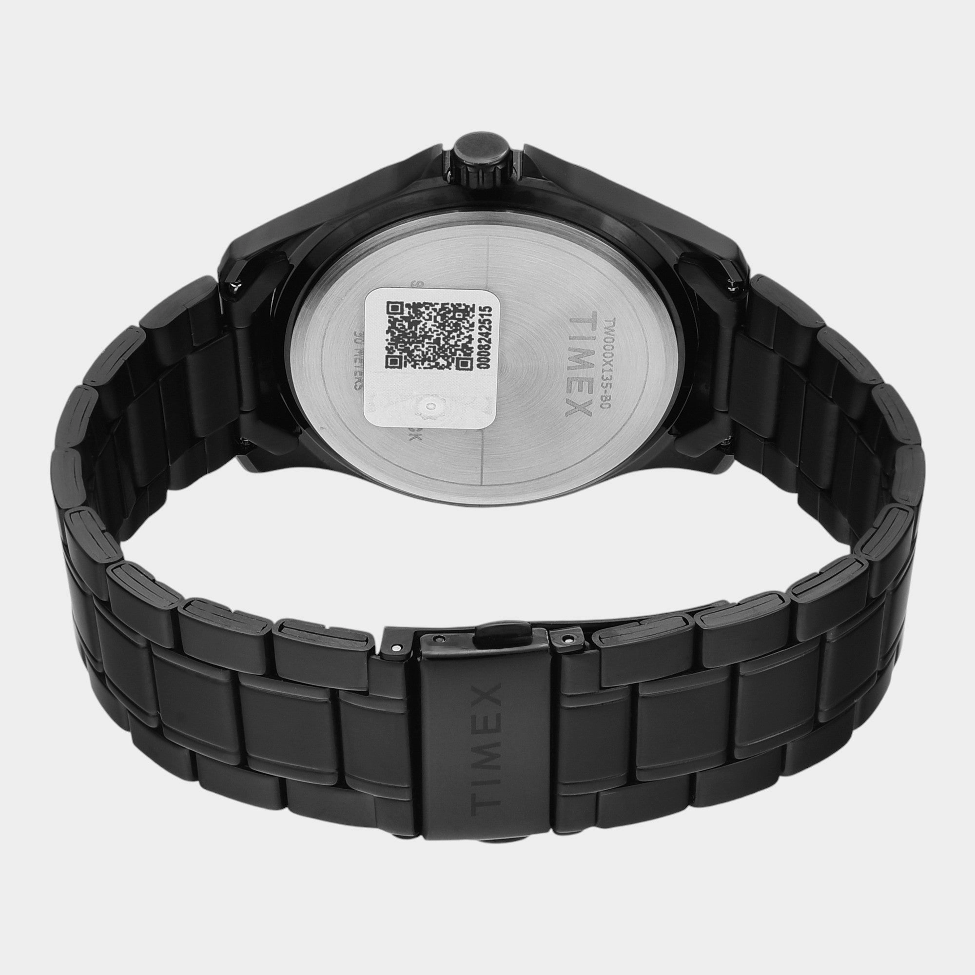 Men Quartz Black Dial Analog Stainless Steel Watch TW000X135