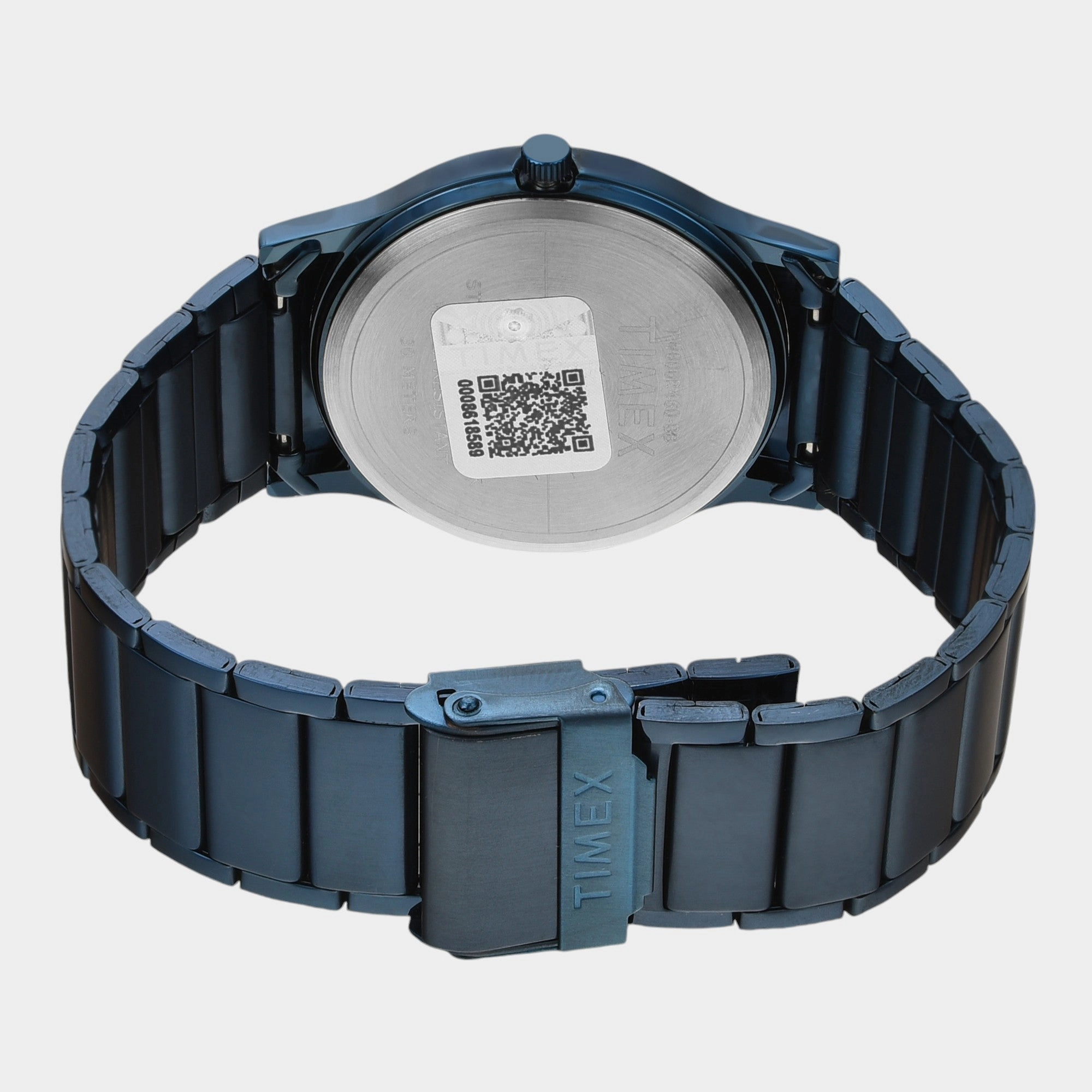 Men Quartz Blue Dial Analog Stainless Steel Watch TW000R460