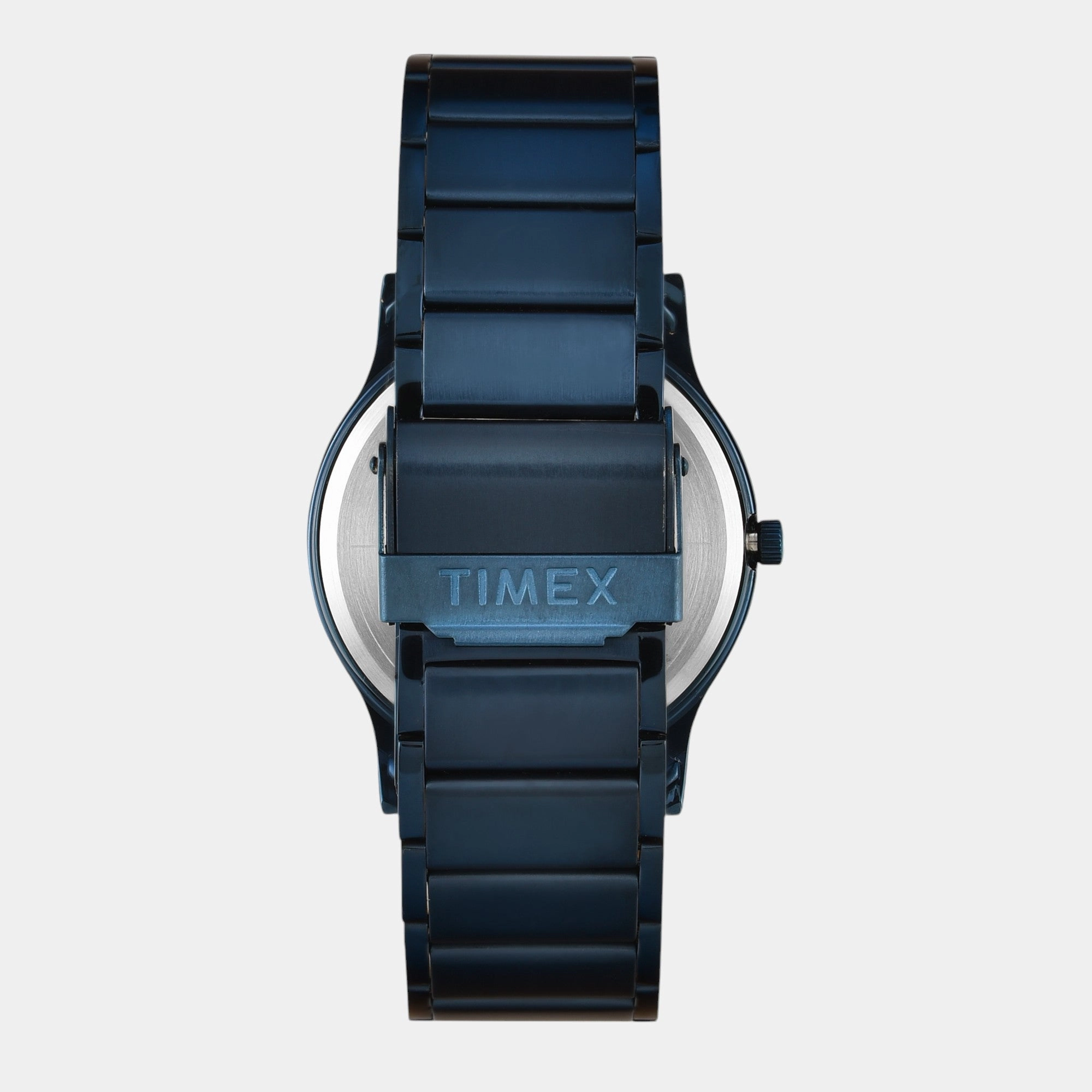 Men Quartz Blue Dial Analog Stainless Steel Watch TW000R460