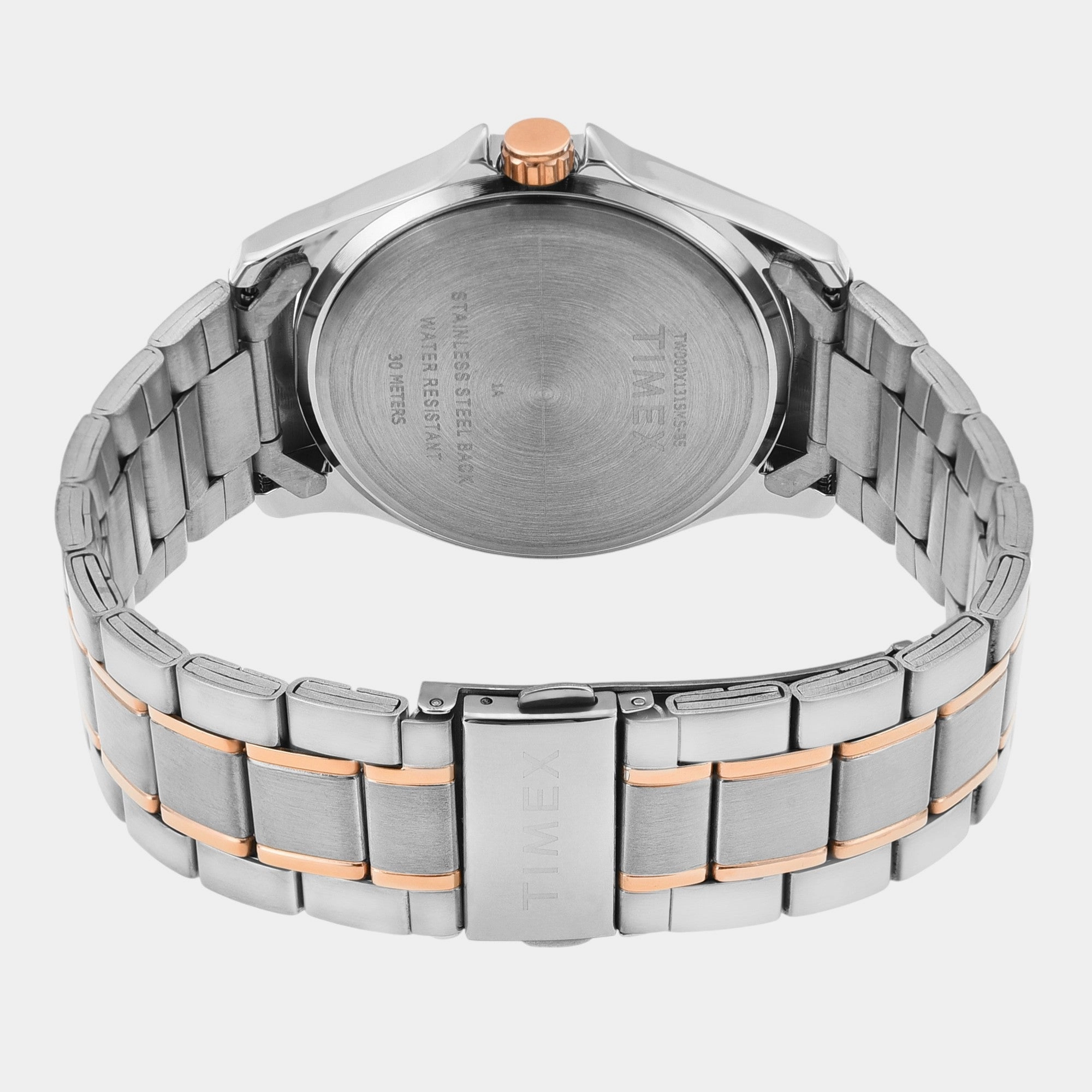 Men Quartz Blue Dial Analog Stainless Steel Watch TW000X131
