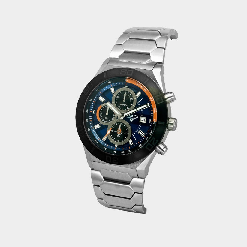 Men Quartz Blue Dial Chronograph Stainless Steel Watch TWEG24900