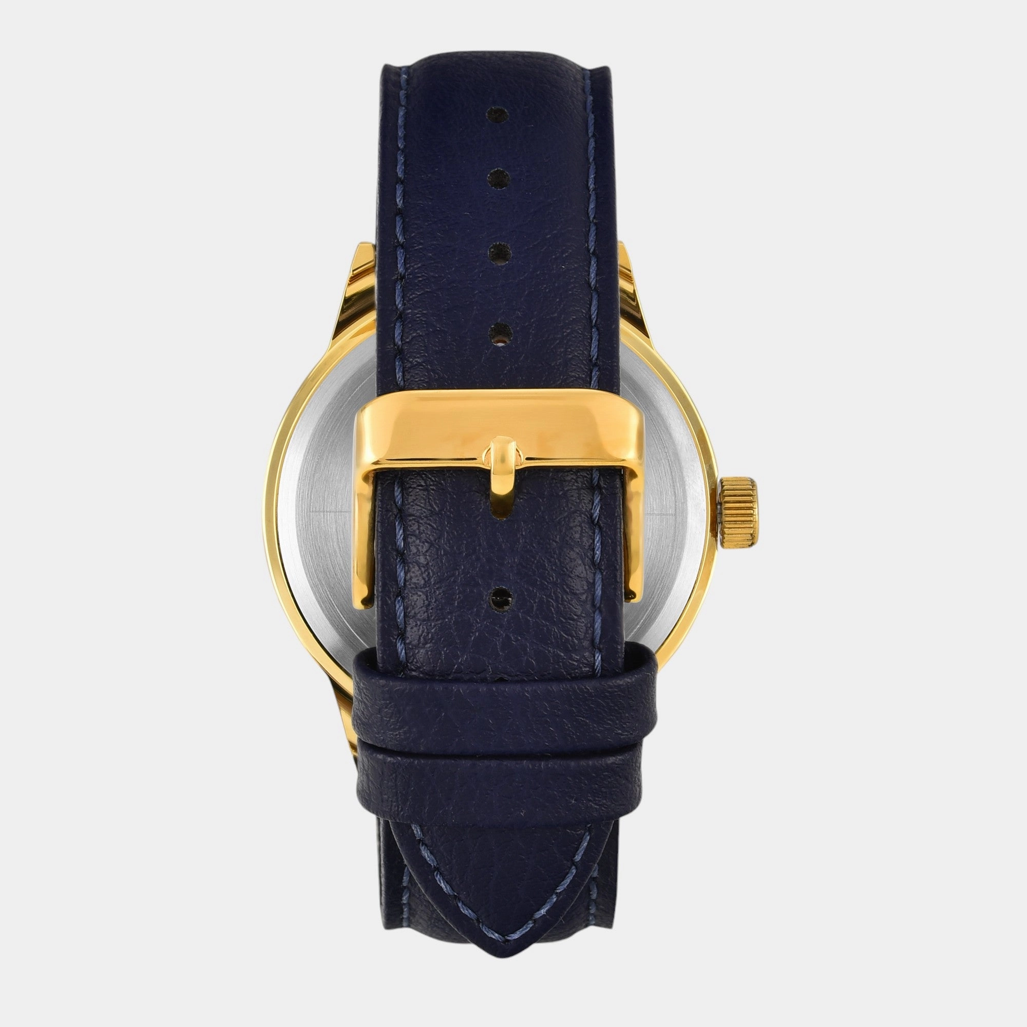 Men Quartz Blue Dial Multi-Function Leather Watch TWEG19928