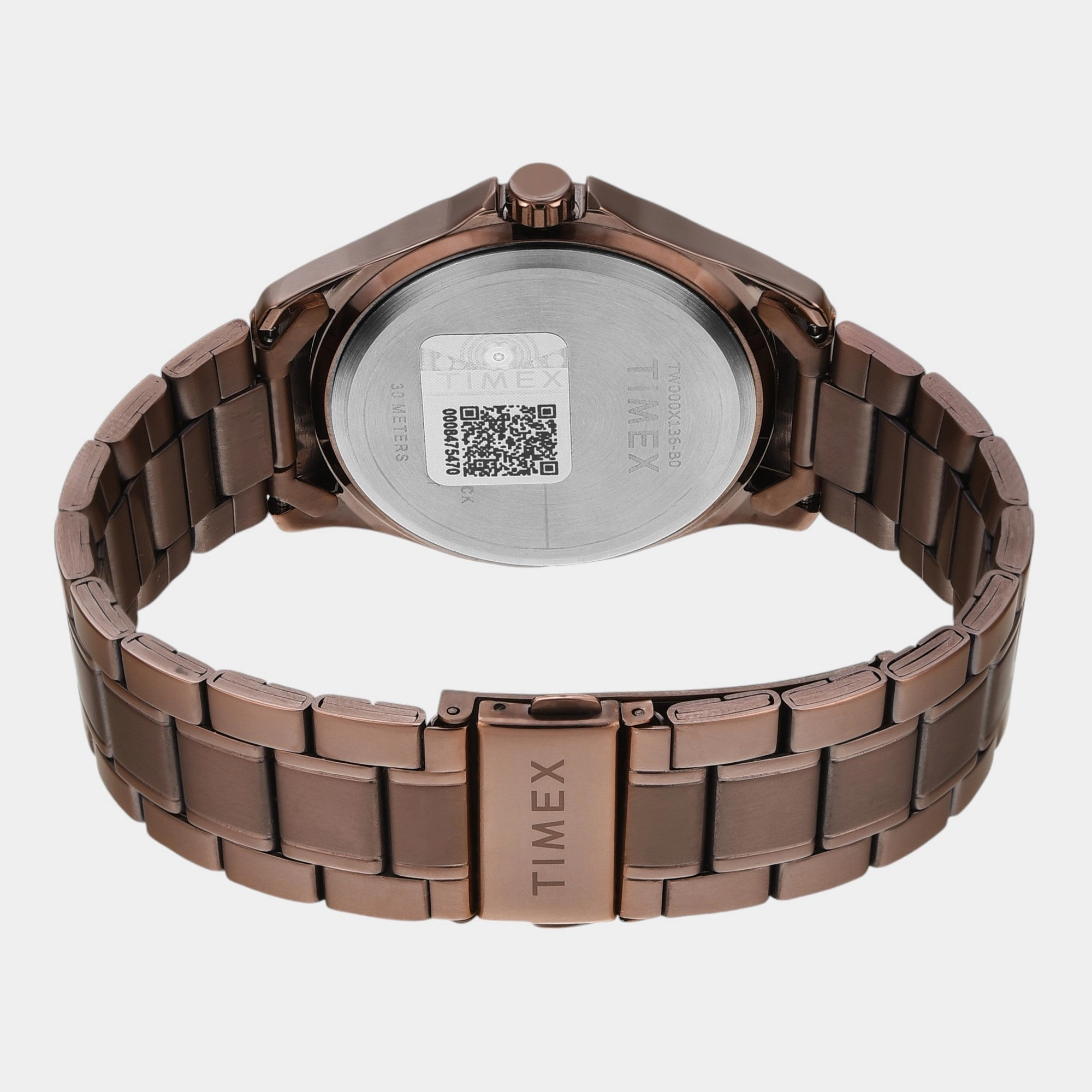Men Quartz Brown Dial Analog Stainless Steel Watch TW000X136