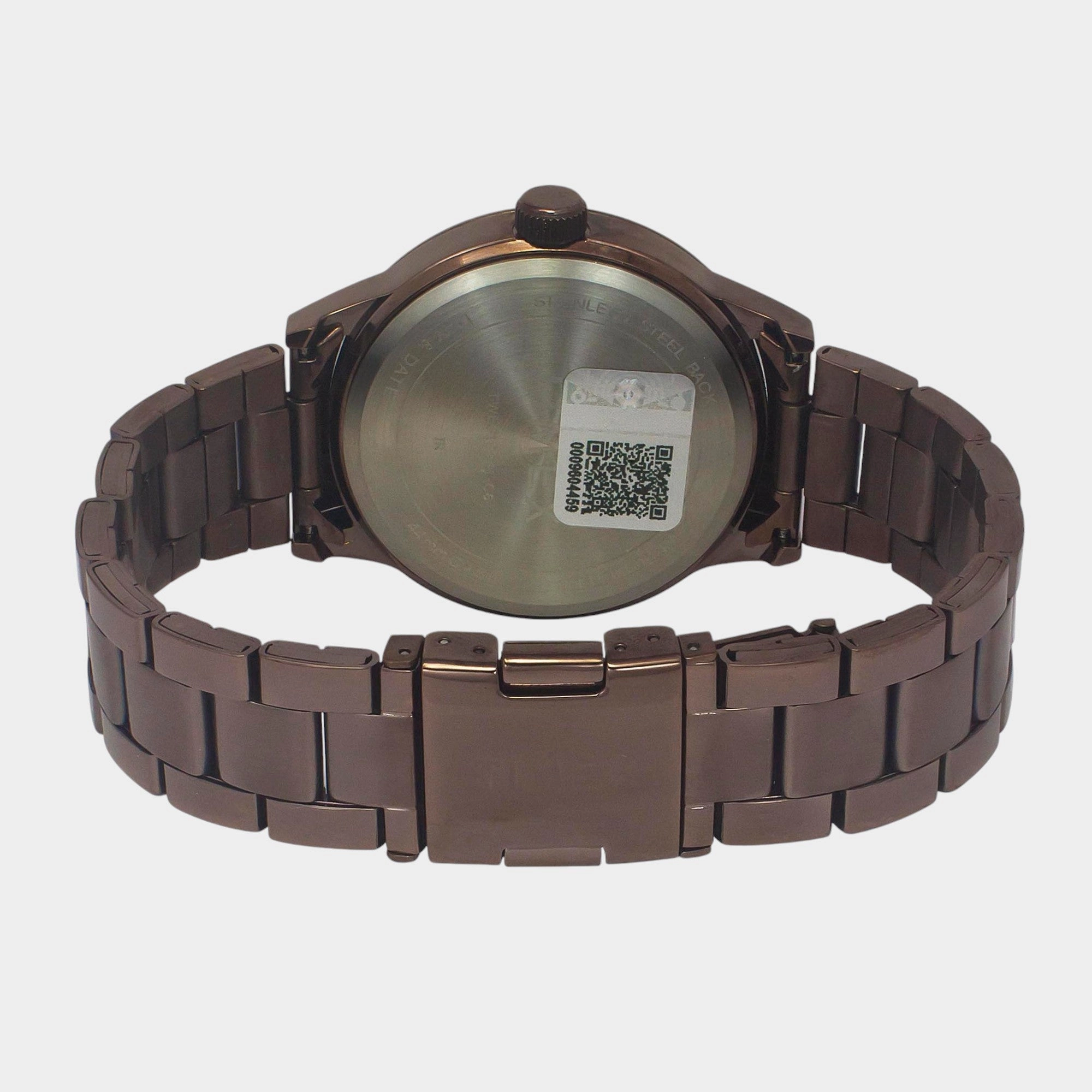 Men Quartz Brown Dial Multi-Function Stainless Steel Watch TWEG19941