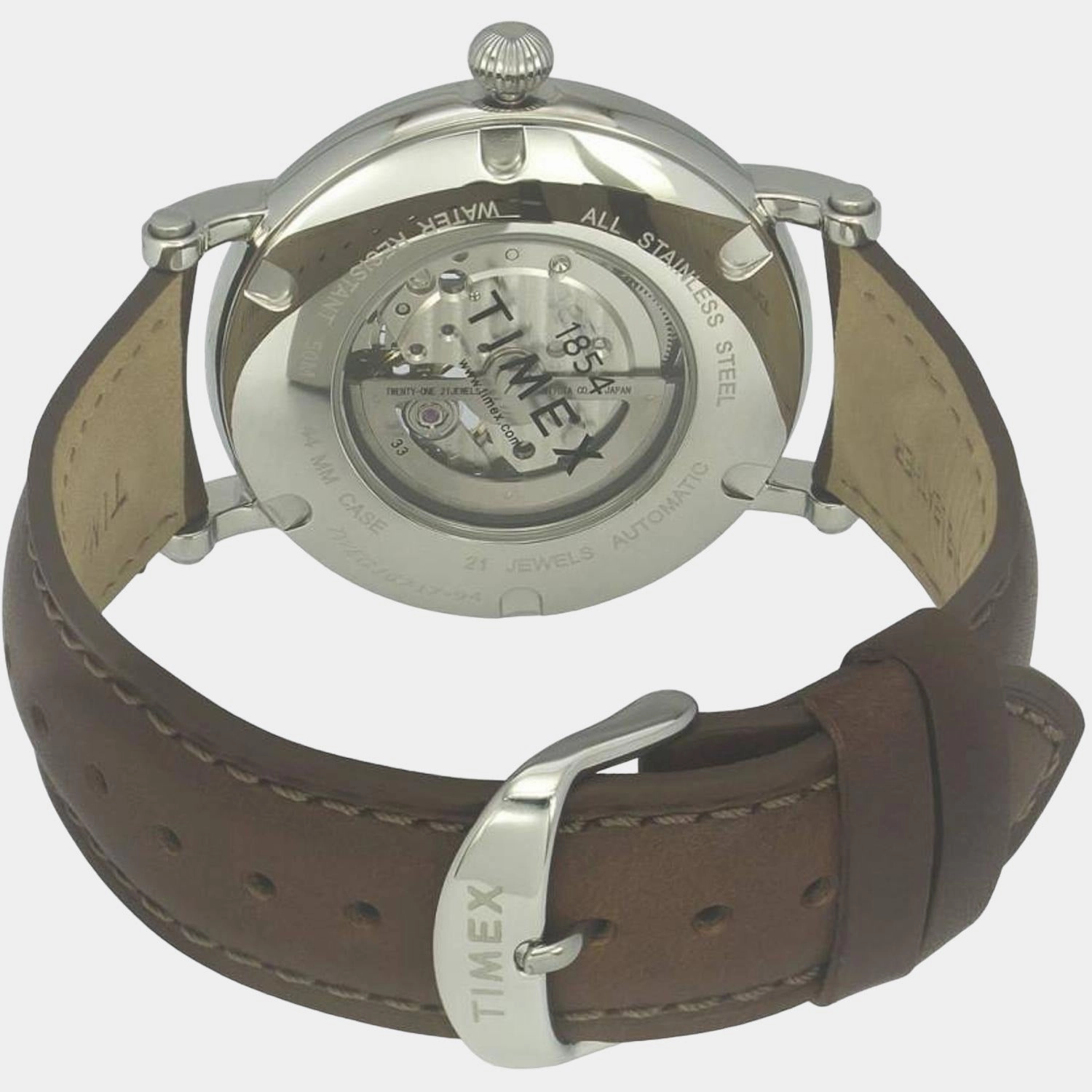 Men's Automatic Green Dial Analog Leather Watch TWEG16717